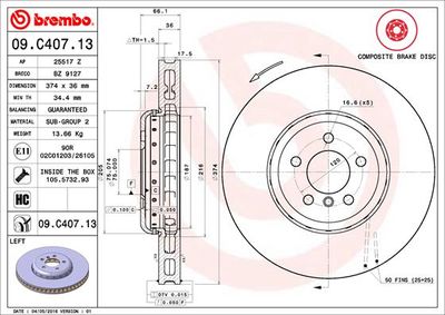 Dischi freno anteriore BMW 5 (F10) 01/09-10/16 / BMW