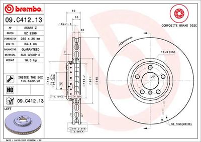 Dischi freno anteriore BMW X5 (E70) 02/06-07/13 / BMW