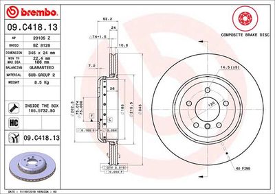 Dischi freno posteriore BMW 5 (E60) 12/01-03/10 / BMW