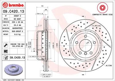 Dischi freno anteriore BMW (brilliance) 3 series (E90