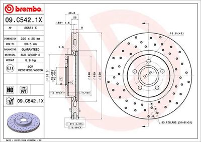 Dischi freno anteriore Ford (changan) kuga 01/13-> /