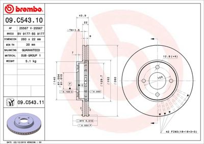 Dischi freno anteriore auto IV (K13_) 05/10->