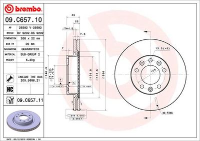 Dischi freno anteriore Peugeot (df-psa) 308S 04/15->
