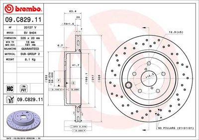 Dischi freno posteriore Subaru wrx saloon (gj) 07/11->