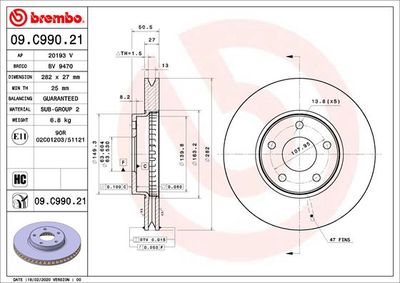 Dischi freno anteriore Ford Focus IV (hn) 01/18-> / f