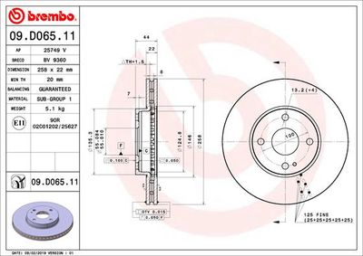 Dischi freno anteriore Mazda 2 (dl, dj) 08/14-> / maz
