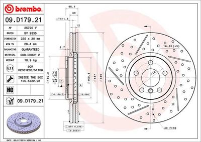 Dischi freno anteriore MINI MINI (F55) 09/13-> / MINI