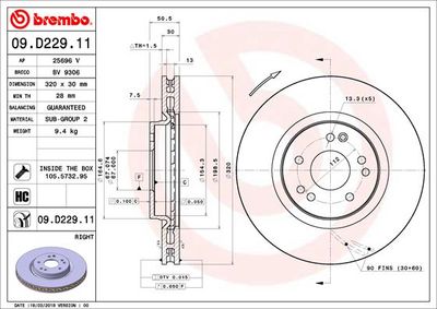 Dischi freno anteriore Mercedes-Benz 124 saloon (W124