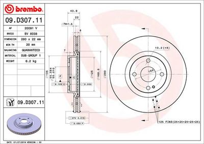 Dischi freno anteriore Abarth 124 spider (348_) 03/16