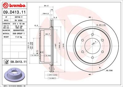 Dischi freno posteriore Mitsubishi pajero sport II (kh