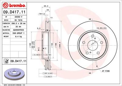 Dischi freno anteriore Toyota c-hr (_X1_) 10/16-> / t
