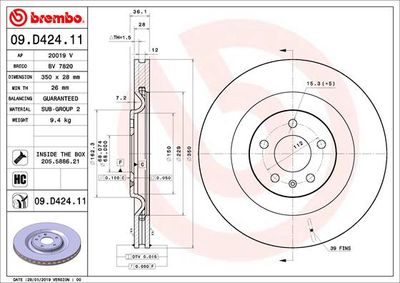 Dischi freno posteriore Audi A6 (4A2, C8) 02/18-> / au