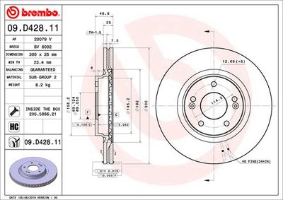 Dischi freno ant./ posteriore Hyundai elantra saloon (ad, ad