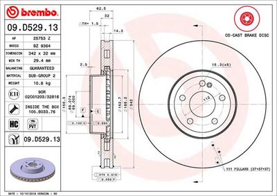Dischi freno anteriore Mercedes-Benz cls (C257) 12/17