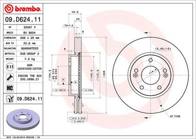 Dischi freno anteriore Hyundai I30 (pde, pd, pden) 11