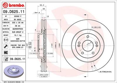 Dischi freno anteriore Hyundai I30 (pde, pd, pden) 11