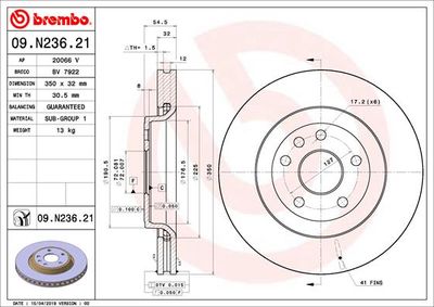 Dischi freno anteriore Jeep grand cherokee IV (wk, wk