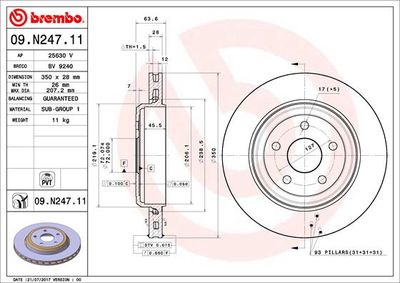 Dischi freno posteriore Jeep grand cherokee IV (wk, wk