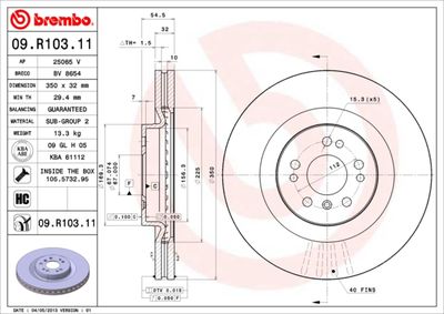 Dischi freno anteriore Mercedes-Benz gl-class (X164)