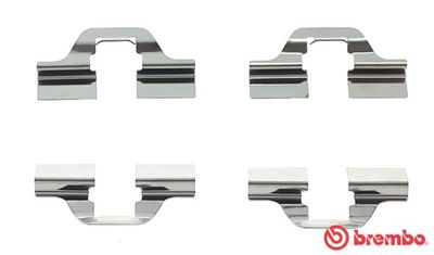 BREMBO A 02 205 / Kit accessori, Pastiglia freno PRIME LINE