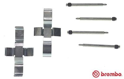 BREMBO A 02 279 / Kit accessori, Pastiglia freno PRIME LINE