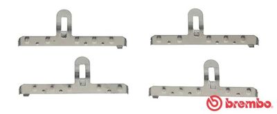 BREMBO A 02 303 / Kit accessori, Pastiglia freno PRIME LINE