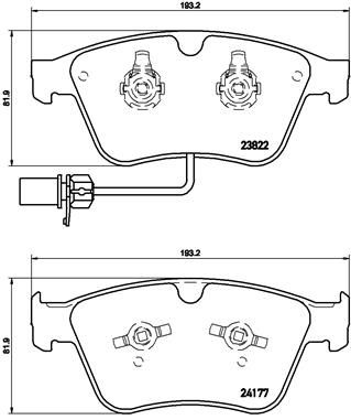Pastiglie freno anteriore bentley continental convertibl