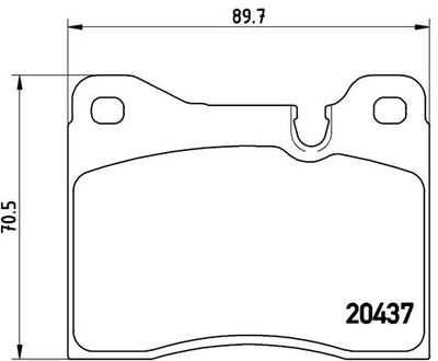 Pastiglie freno anteriore Alfa Romeo 6 (119_) 04/79-12/8