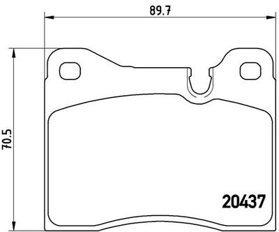 Pastiglie freno anteriore BMW 5 (E12) 03/72-08/81 / BMW