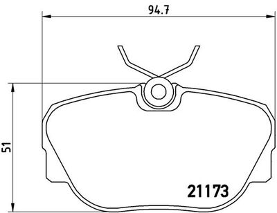 Pastiglie freno anteriore BMW 3 (E30) 09/82-03/92 / BMW