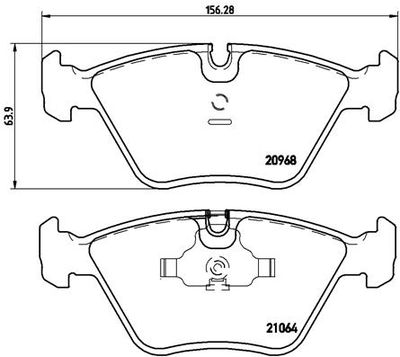 Pastiglie freno anteriore BMW 5 (E34) 02/87-12/95 / BMW