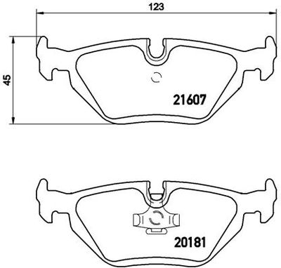 Pastiglie freno posteriore BMW 3 (E36) 09/90-11/98 / BMW