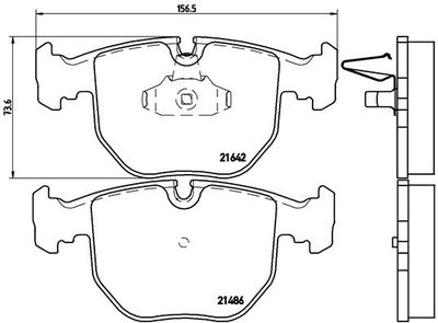 Pastiglie freno anteriore alpina B10 (E39) 12/96-05/04 /