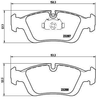 Pastiglie freno anteriore alpina roadster s (E85) 07/03-