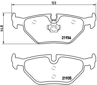Pastiglie freno posteriore alpina roadster s (E85) 07/03-