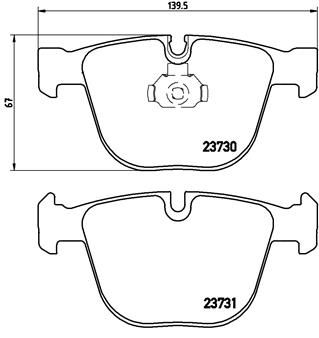 Pastiglie freno posteriore bentley arnage (rbs_) 03/98-12