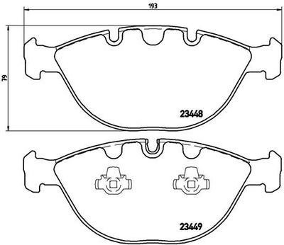 Pastiglie freno anteriore BMW X5 (E53) 01/00-12/06