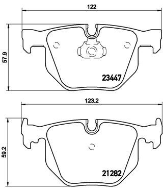 Pastiglie freno posteriore BMW 7 (E65, E66, E67) 07/01-12