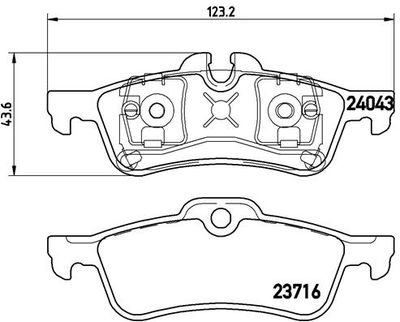 Pastiglie freno posteriore MINI MINI (R50, R53) 06/01-09/