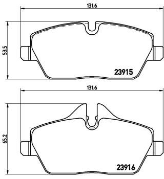 Pastiglie freno anteriore BMW 1 (E81) 09/06-09/12 / BMW