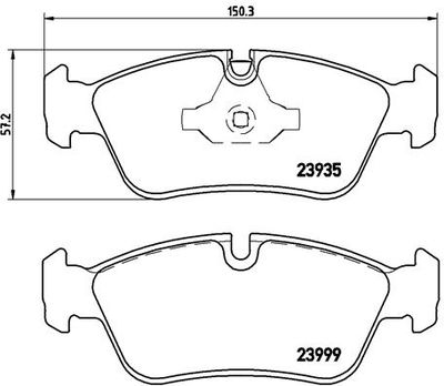 Pastiglie freno anteriore BMW (brilliance) 3 series (E90