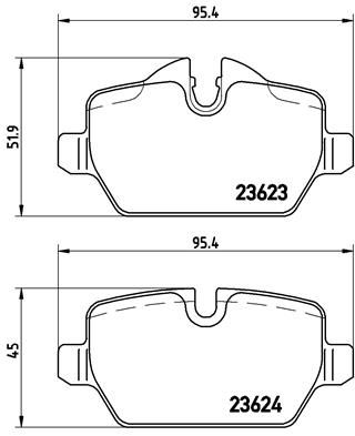 Pastiglie freno posteriore BMW (brilliance) 3 series (E90