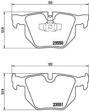 Pastiglie freno posteriore BMW (brilliance) 3 series (E90
