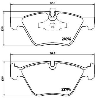 Pastiglie freno anteriore BMW (brilliance) 3 series (E90