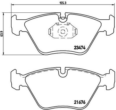 Pastiglie freno anteriore BMW 3 (E36) 09/90-11/98 / BMW