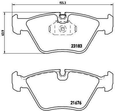 Pastiglie freno anteriore BMW 3 (E46) 12/97-05/05 / BMW