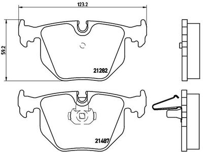 Pastiglie freno posteriore BMW 3 (E46) 12/97-05/05 / BMW