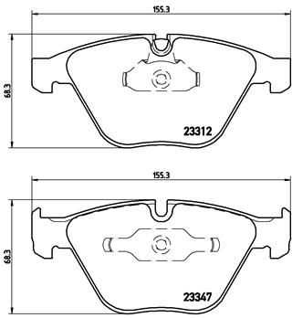 Pastiglie freno anteriore BMW 1 Coupé (E82) 10/06-10/13