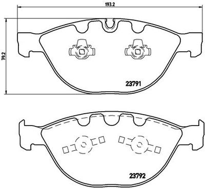 Pastiglie freno anteriore BMW 5 (E60) 12/01-03/10 / BMW