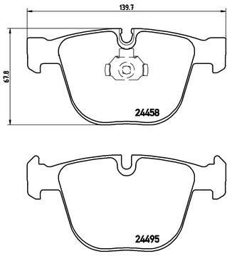 Pastiglie freno posteriore BMW X5 (E70) 02/06-07/13 / BMW